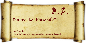 Moravitz Paszkál névjegykártya